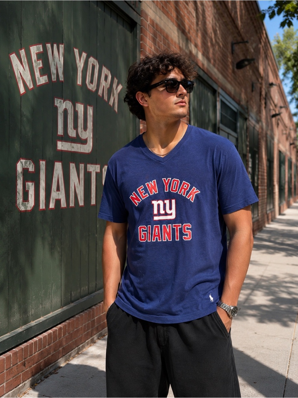 Polo Ralph Lauren New York Giants V-Neck T Men’s L